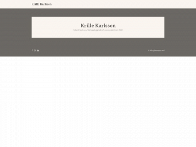 krillekarlsson.se snapshot