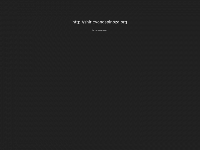shirleyandspinoza.org snapshot