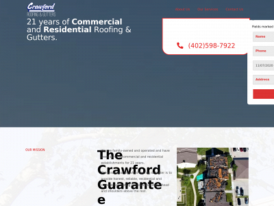 crawfordroofingandgutter.com snapshot