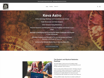 kevaastro.com snapshot