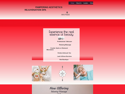 pamperingaesthetics.com snapshot