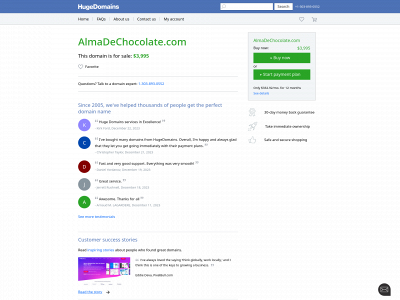 almadechocolate.com snapshot