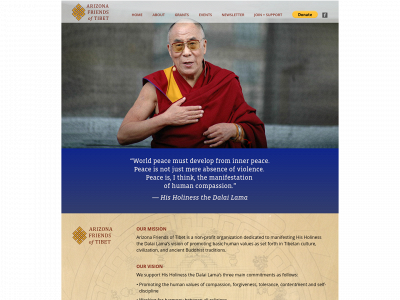 arizonafriendsoftibet.org snapshot