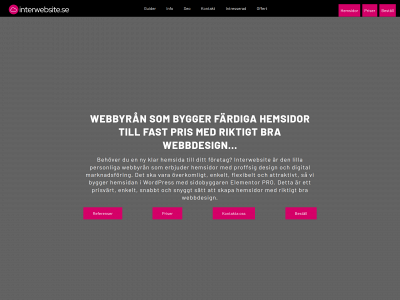 interwebsite.se snapshot