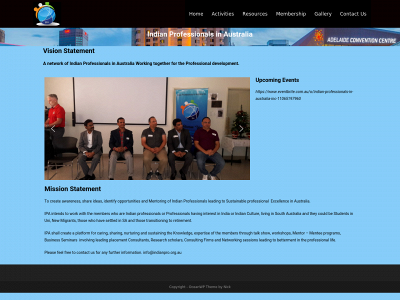 indianpro.org.au snapshot