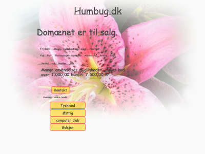 humbug.dk snapshot
