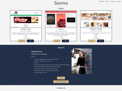 sanna.codes snapshot