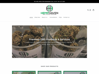 hemphavenonmain.com snapshot
