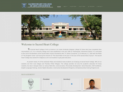 sacredheartdegreecollege.com snapshot