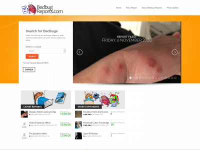 bedbugreports.com snapshot