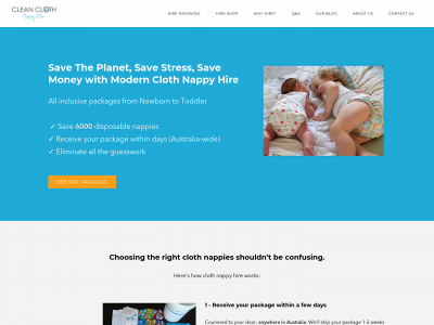 www.cleanclothnappyhire.com.au snapshot