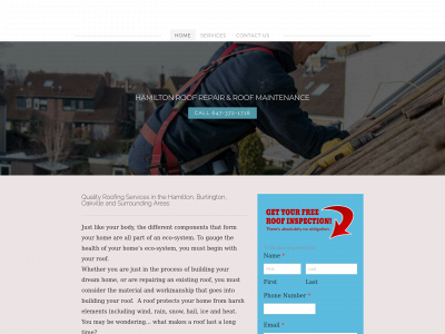 www.hamiltonroofingpro.com snapshot