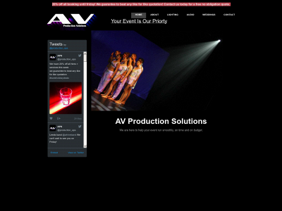 www.av-production-solutions.co.uk snapshot