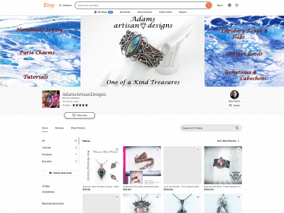 www.adamsartisandesigns.com snapshot
