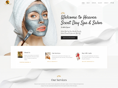 heavenscentdayspasalon.com snapshot