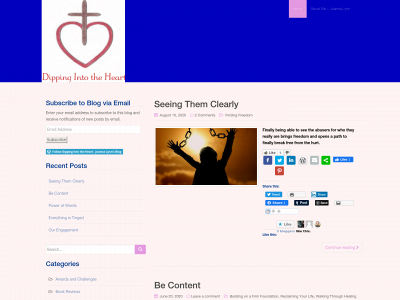 dippingintotheheart.com snapshot