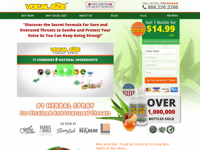 vocaleze.com snapshot