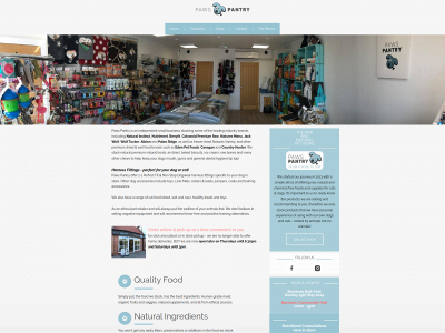 pawspetpantry.co.uk snapshot