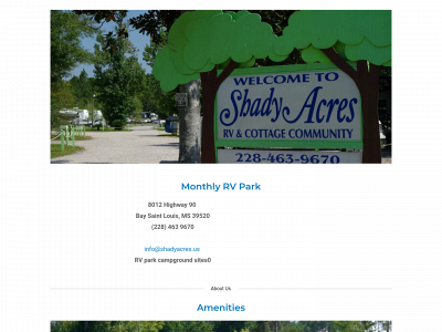 shadyacres.us snapshot