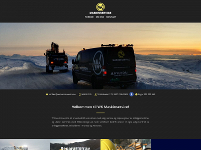 wkmaskinservice.no snapshot