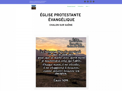 egliseevangeliquechalon.fr snapshot
