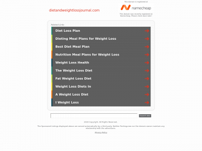 dietandweightlossjournal.com snapshot