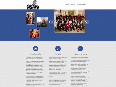 arisegospel.dk snapshot