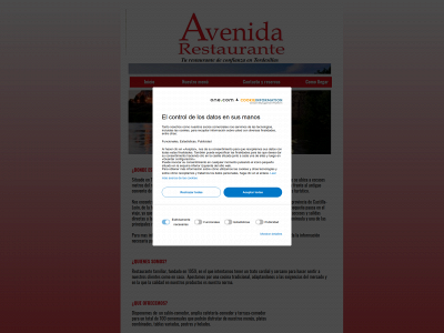 avenidarestaurante.es snapshot