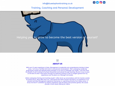 blueelephanttraining.co.uk snapshot