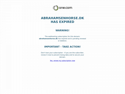 abrahamsenhorse.dk snapshot
