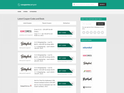 couponscanyon.com snapshot