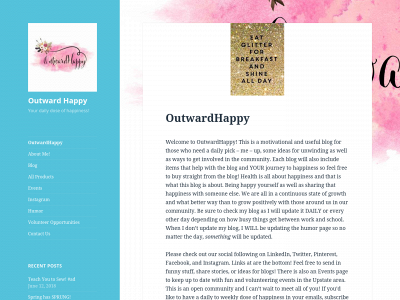 outwardhappy.com snapshot