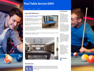 pooltableservicedmv.com snapshot