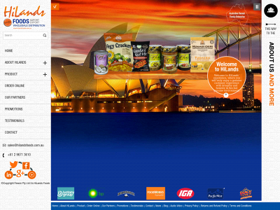 hilandsfoods.com.au snapshot