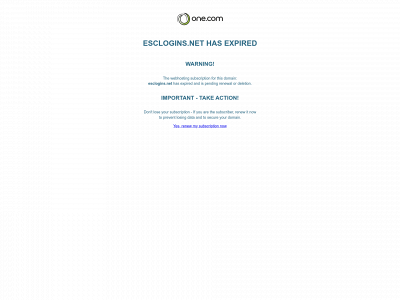esclogins.net snapshot