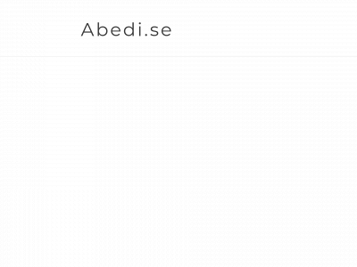 abedi.se snapshot