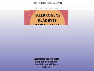 tallkrogenskladbyte.se snapshot