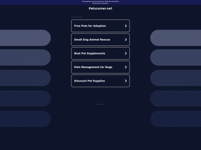 patscorner.net snapshot