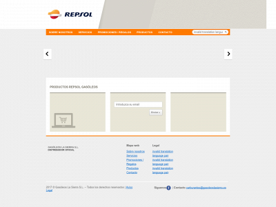 www.gasoleoslasierra.es snapshot