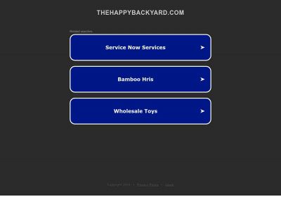 thehappybackyard.com snapshot
