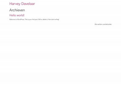 harveydavelaar.nl snapshot