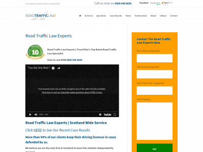 roadtrafficlaw.com snapshot