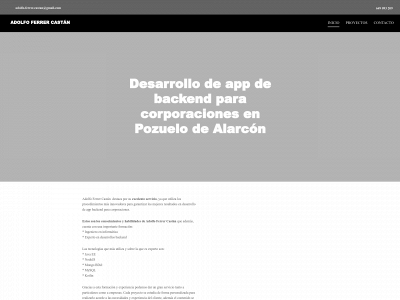 www.adolfoferrercastan.es snapshot