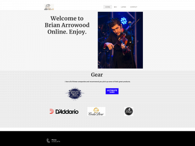 brianarrowood.com snapshot