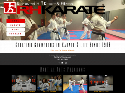 rhkarate.com snapshot