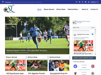 footballsierraleone.net snapshot