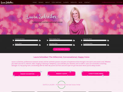 lauraschreibervoice.com snapshot