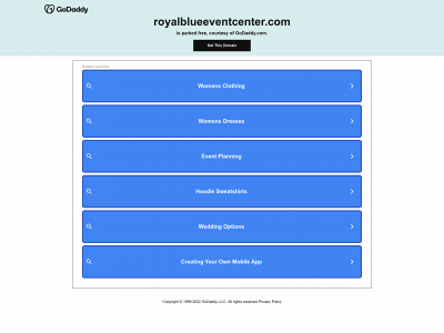 royalblueeventcenter.com snapshot
