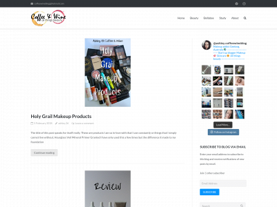 coffeewineblog.com snapshot