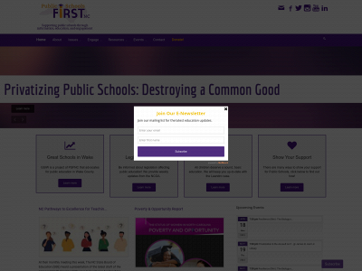 publicschoolsfirstnc.org snapshot